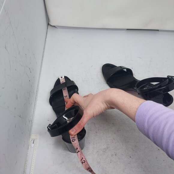 CHRISTIAN LOUBOUTIN Miss Sabina Black Ankle Strap Block Heel Sandal - Picture 6 of 12